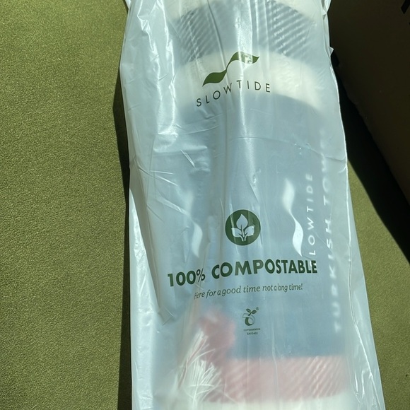 NEW Slowtide Striped Multicolor Turkish Beach Towel - Picture 4 of 4